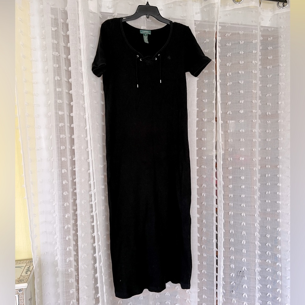 Ribbed knit maxi dress